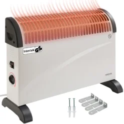 AREBOS Elektroheizer, Konvektor, 2000 Watt, Thermostat, Frostwächter-Funktion , Mit Standfüßen Oder Zur Wandmontage, Elektrische Konvektorheizung(Standard)