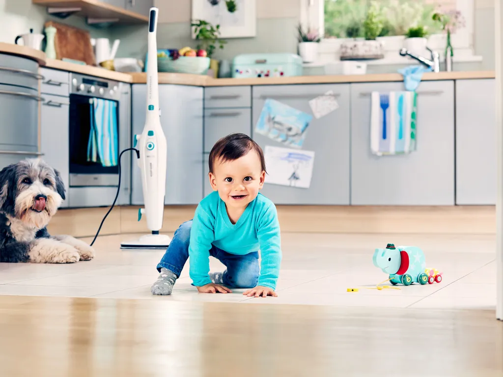 Leifheit Dampfreiniger CleanTenso Inkl. 2er Set Ersatz-Wischbezüge – Bild 2