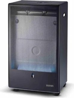 Rowi Gas-Heizofen Blue Flame Pro 4200 W, Ohne Thermostat, Schwarz