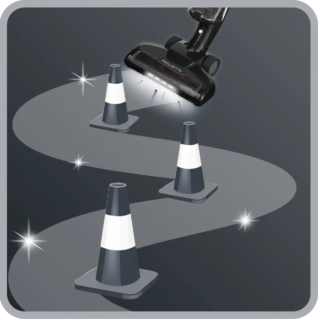 Rowenta Akku-Stielsauger RH6545Wh Air Force Light - Farbe: Schwarz Glänzend - 14,4V (Lithium-Ionen-Technologie) – Bild 2