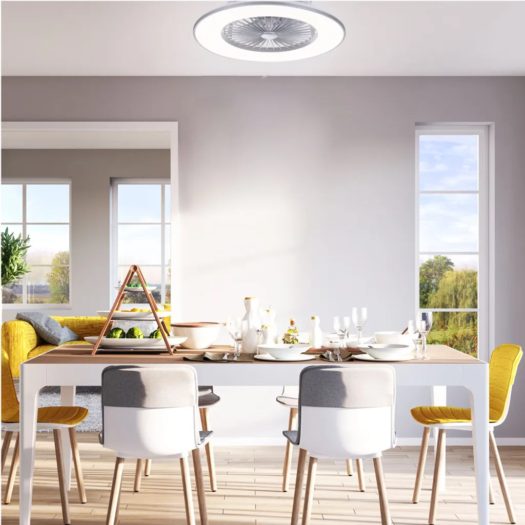 Selltec LED Deckenlampe Ventilator AIR 3 Stufen, Dimmbar, Fernbedienung CCT, Wohnzimmer Wohnzimmer, Schlafzimmer, Kinderzimmer 14646055 – Bild 8