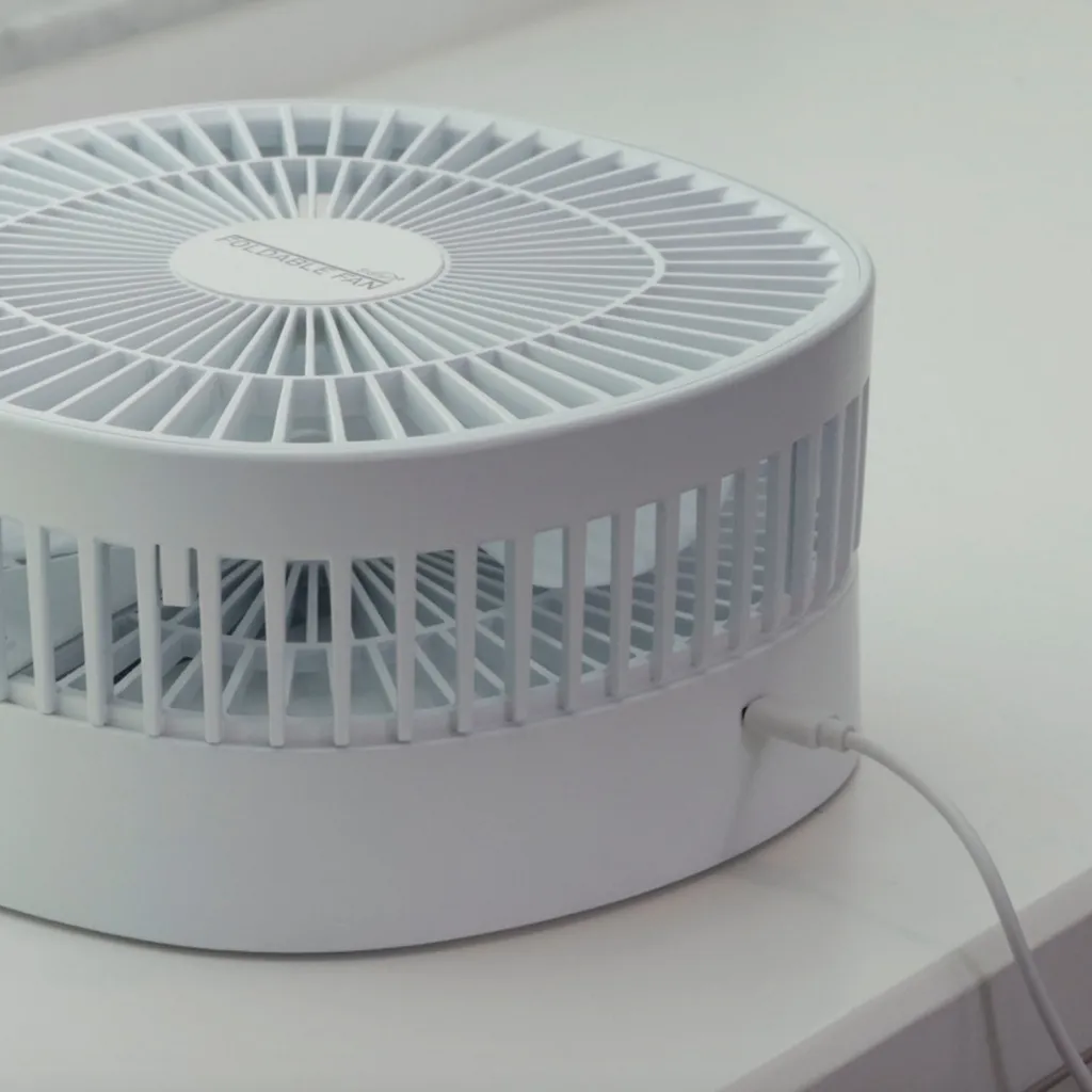 Starlyf® Foldable Fan – Wiederaufladbarer, Kabelloser Und Zusammenklappbarer Ventilator, Akkubetrieb Mit 3 Geschwindigkeiten, 2in1 - Tischventilator Und Standventilator – Aus Der TV Werbung – Bild 8