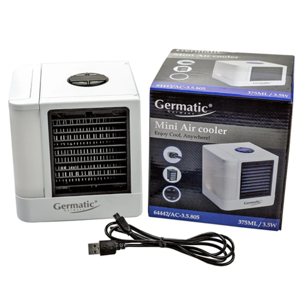 Cepewa Mini Klimaanlage,USB Stromanschluß,Luftkühler,7 LED Farbstufen – Bild 11