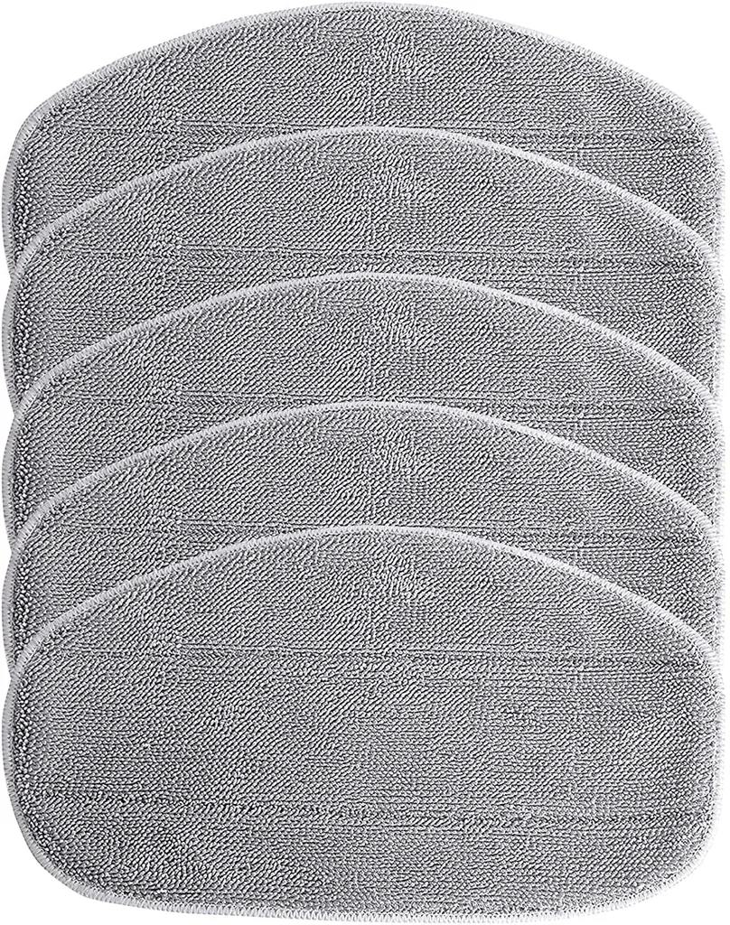 5 Ersatzpads Für Dampfreiniger , Dampfbesen Wischbezug Für Eine Porentiefe Reinigung, Dampfmop Ersatz Mit Klettunterseite – Bild 2