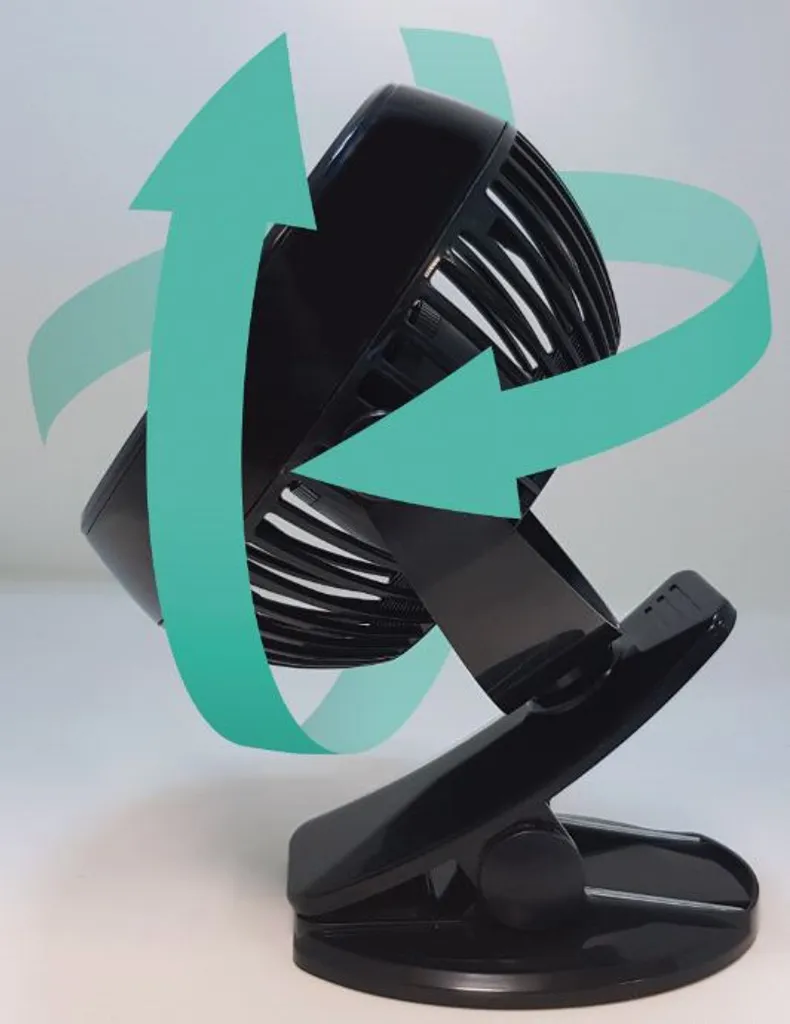 Starlyf® Fast Fan - USB, Miniventilator, Ventilator, Kabellos Und Wieder Aufladbar, Akku, Tragbarer Ventilator, 360 ° - Aus Der TV Werbung – Bild 3