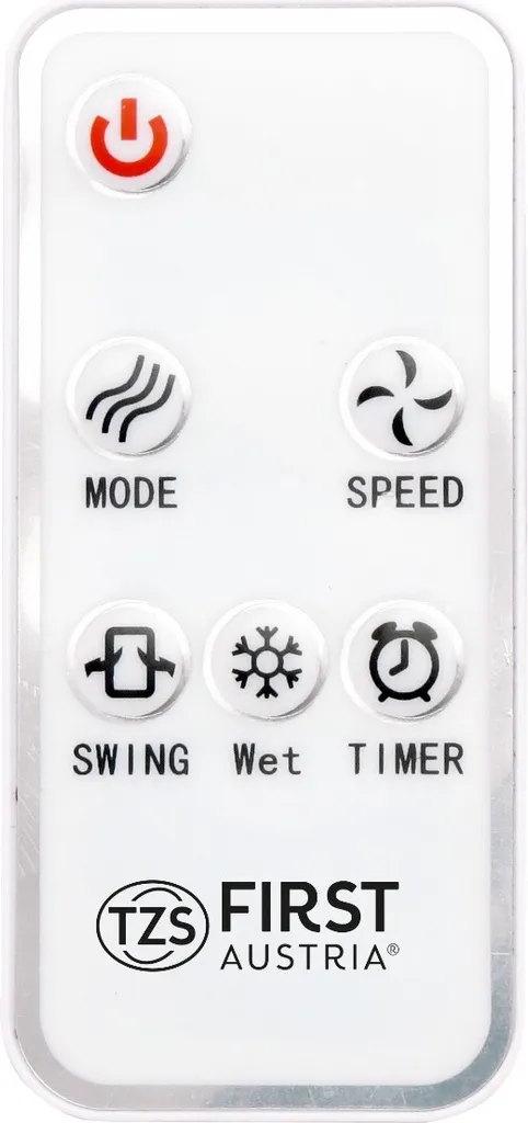 TZS First Austria FA-5560-4 Aircooler Silent Tower Lüfter Stehend - 60W - Weiß – Bild 9