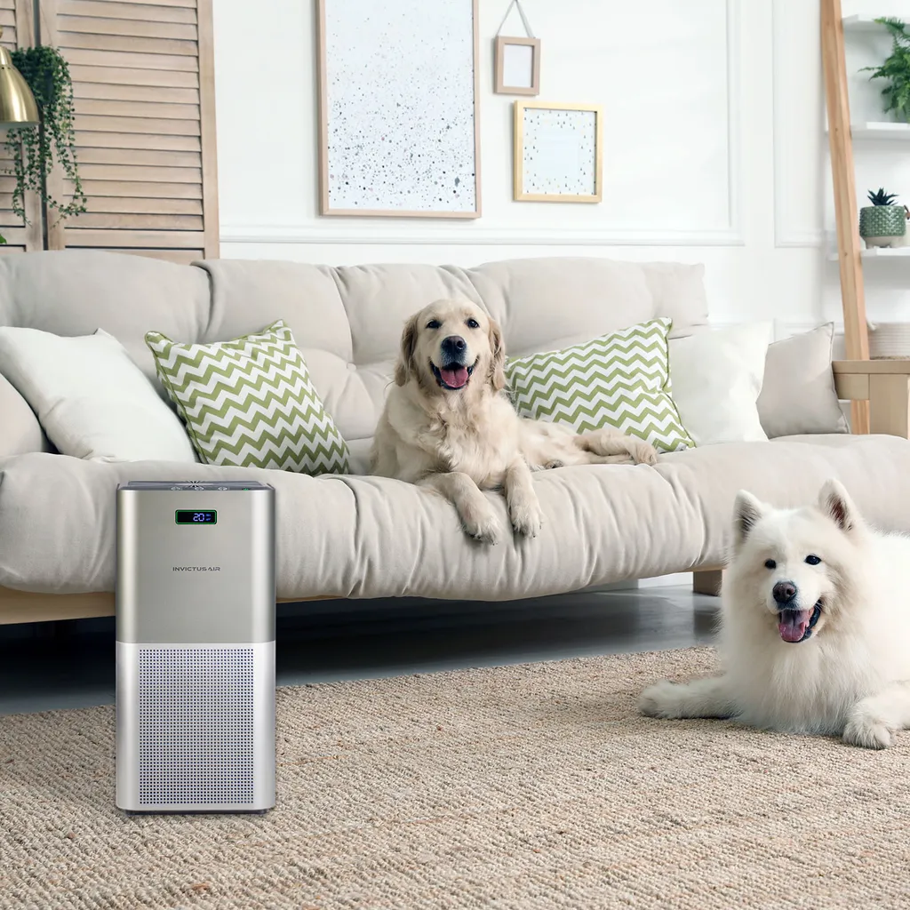 Genius Invictus Air Luftreiniger | Reinigt 400m3/h | Entfernt 99,95% Viren, Staub Und Für Allergiker Durch HEPA-Filter | Einstellbarer Timer | Luftqualitätsanzeige – Bild 2