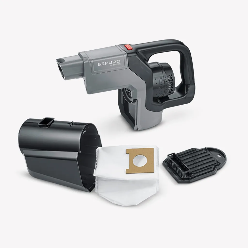 SEVERIN SEPURO - Akku Hand- Und Stielsauger Mit Staubbeutel HV 7185 Akku Bis 60 Min HV 7185 Aus Kunststoff, Anthrazitgrauschwarz Matt – Bild 11