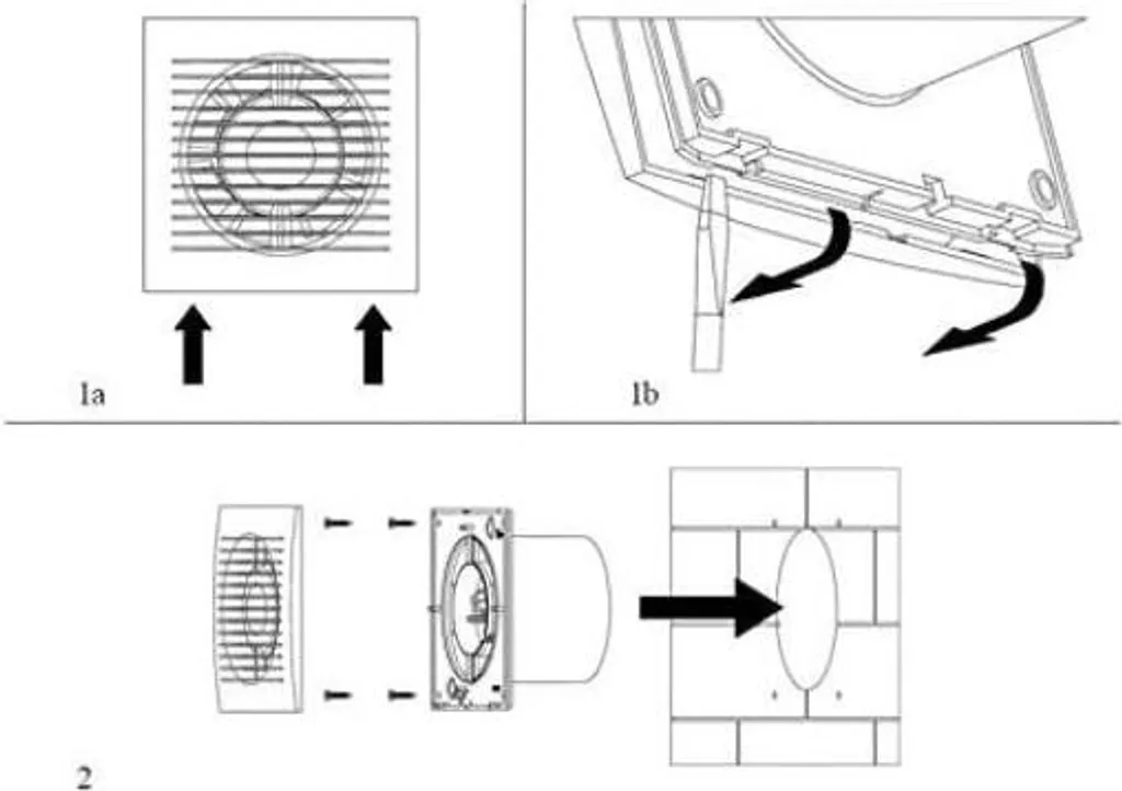 Abluftventilator Ø 125mm Mit Lichtschalter-Aktivierung Bad Lüfter Ventilator – Bild 3