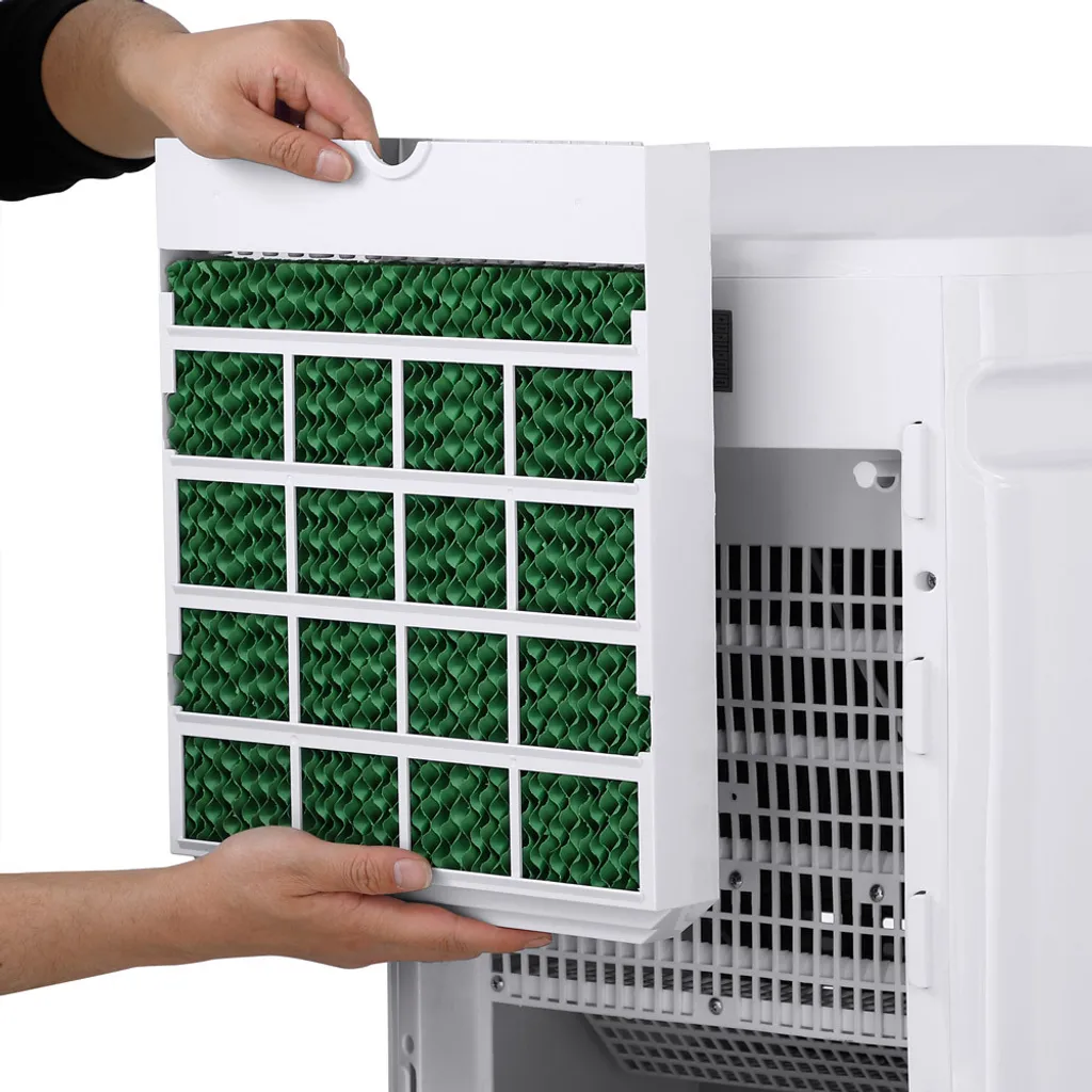 Monzana Luftkühler MZ804 4in1 Fernbedienung 8L Tank Timer Mobil Luftbefeuchter Ventilator Klimaanlage Ionisator Luftkühler LED Display Aircooler Klimagerät – Bild 8