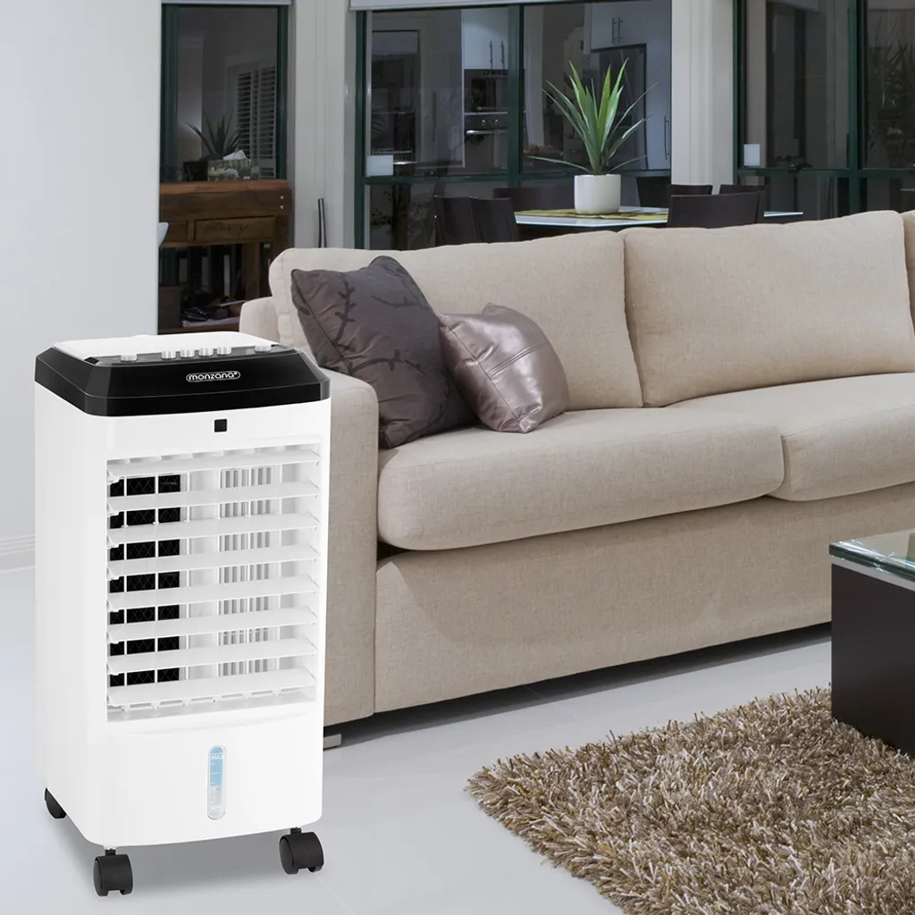 Monzana Luftkühler MZ401 3in1 4l Inkl 3 Stufen Ventilator Luftkühler Luftbefeuchter Ionisator Aircooler Klimagerät – Bild 2