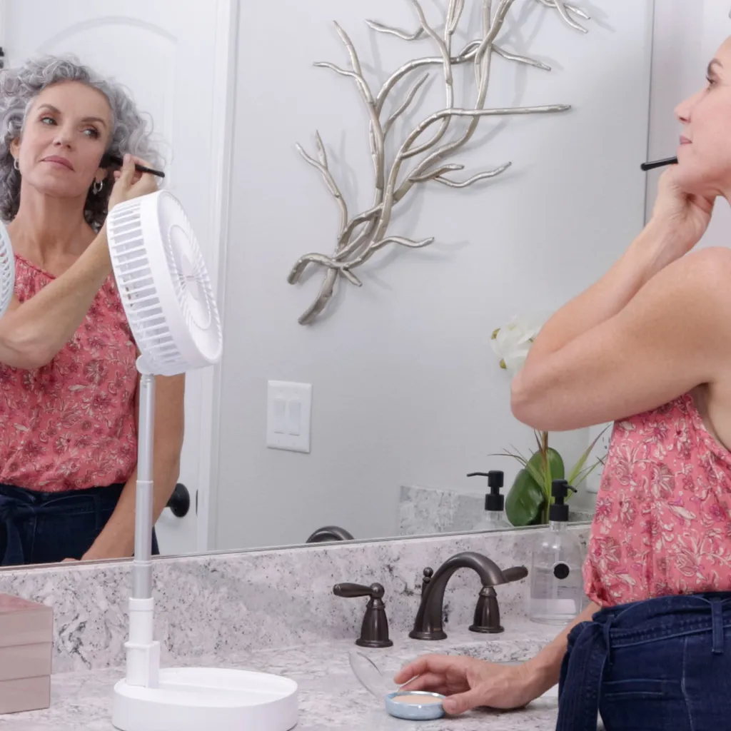 Starlyf® Foldable Fan – Wiederaufladbarer, Kabelloser Und Zusammenklappbarer Ventilator, Akkubetrieb Mit 3 Geschwindigkeiten, 2in1 - Tischventilator Und Standventilator – Aus Der TV Werbung – Bild 11