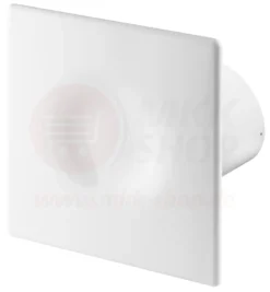 Wohnraumlüfter Lüfter Badlüfter Deckenlüfter Ventilator Badventilator Ø 100 Mm Nachlauf / Timer Hochglanz Weiß