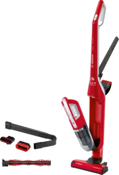 Bosch BBH3ZOO25 Kabelloser 2 In 1 Handstaubsauger Mit Stiel 25.2V ProAnimal Rot
