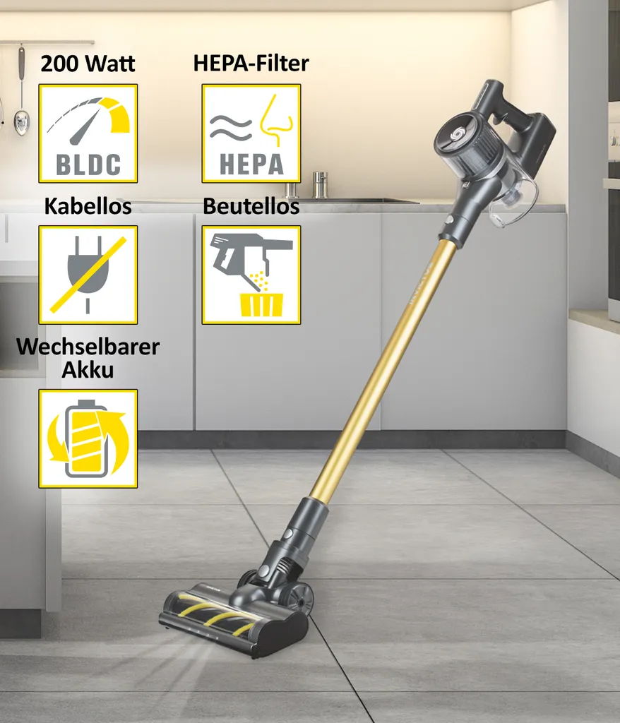 Genius INVICTUS X8 Akkustaubsauger | Set 12-tlg.