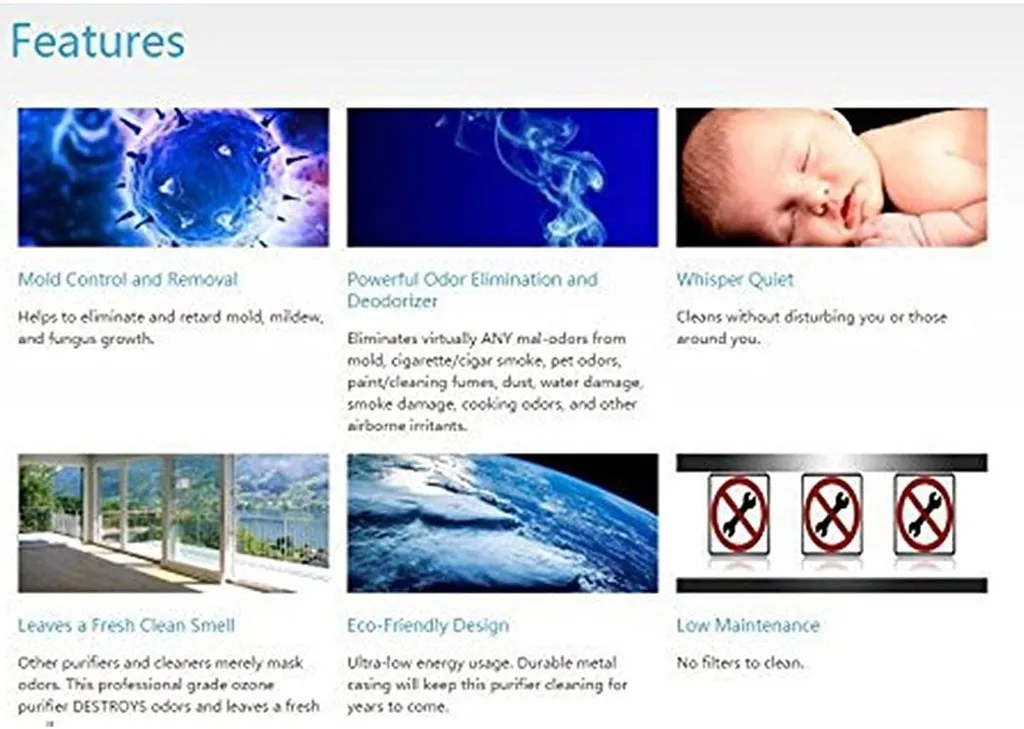 Ozongenerator Geruchskiller 3500mg/h Ozon Generator Luftreiniger Ozongerät Kommerzieller Für Zimmer, Rauch, Autos, Eigenartiger Geruch ,Schwarz – Bild 7