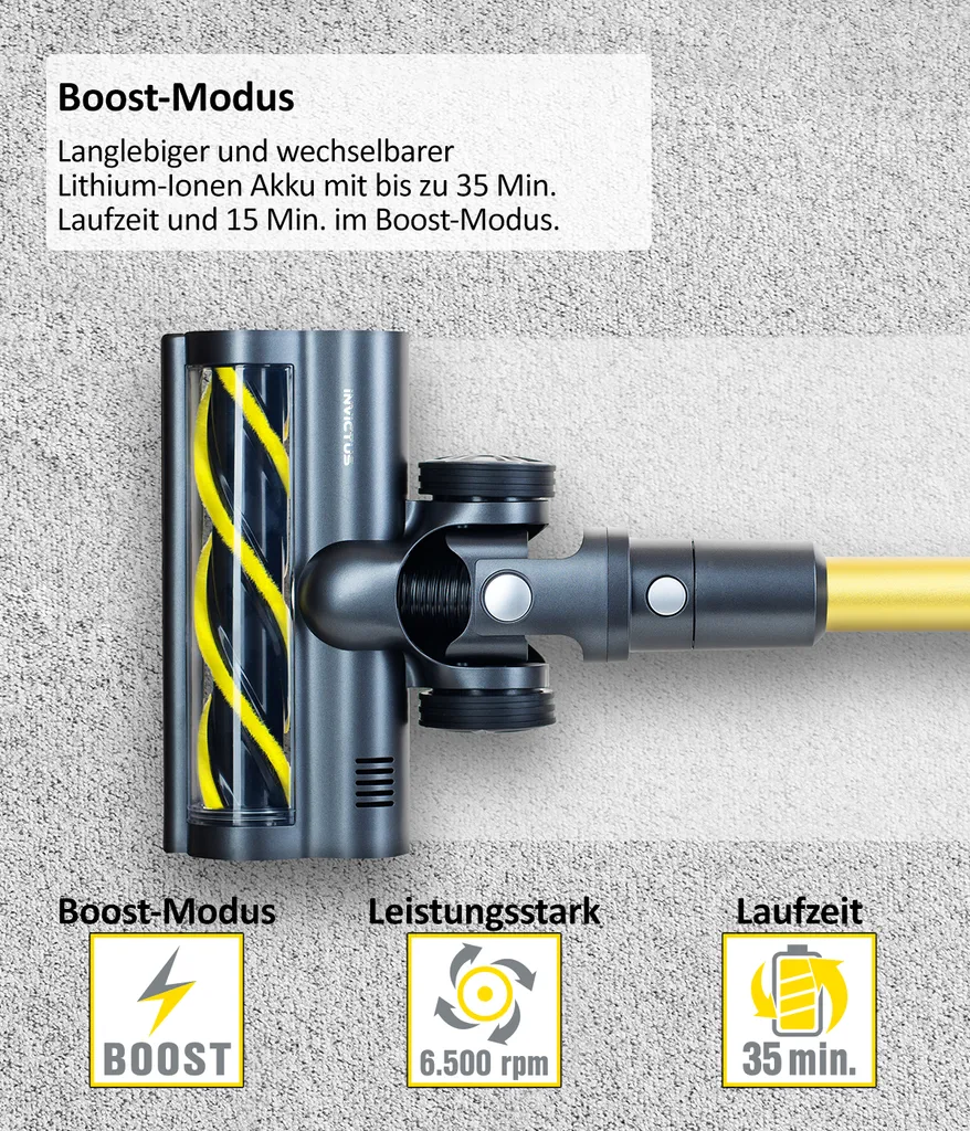 Genius INVICTUS X8 Akkustaubsauger | Set 12-tlg. – Bild 4