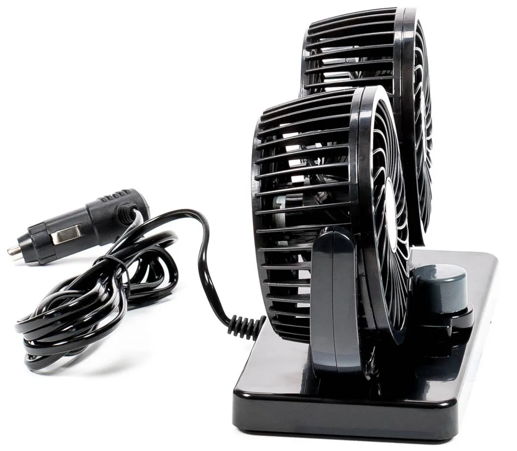 Auto Ventilator Doppellüfter ALL Ride, Vertikal Und Horizontal Einstellbar, 2 Leistungsstufen 8 Watt 15 Watt, 12 Volt – Bild 3