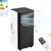 Mobiles Klimagerät Mit ökologischem Kühlmittel Klimaanlage 2600W 3-in-1 Luftkühler Ventilator Entfeuchter 9000 BTU Schwarz/Weiß