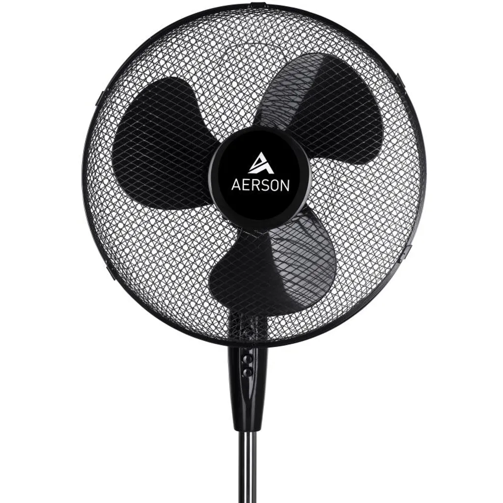 AERSON Standventilator Ventilator Windmaschine Luftkühler Oszillierend 50W Schwarz – Bild 6