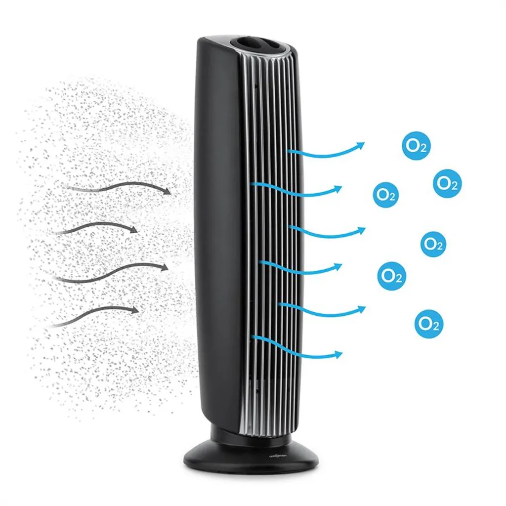 St. Oberholz XL 3in1 Luftreiniger Ionisator Ozon 18" Schwarz/silber – Bild 3
