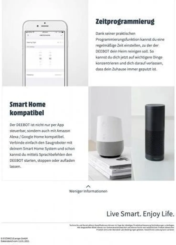 Ecovacs Deebot 605 Robotersauger Weiß – Bild 12