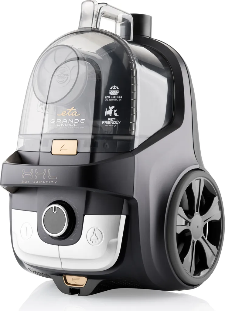 ETA GRANDE ANIMAL Beutelloser Staubsauger ETA222390000, 850W, 2 X HEPA Filtr, DermoPet-Aufsatz, ECO Motor, 360 ° Drehbares Rad – Bild 2