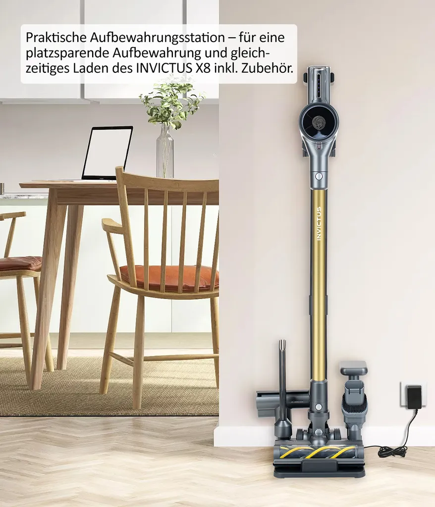 Genius INVICTUS X8 Akkustaubsauger | Set 12-tlg. – Bild 3