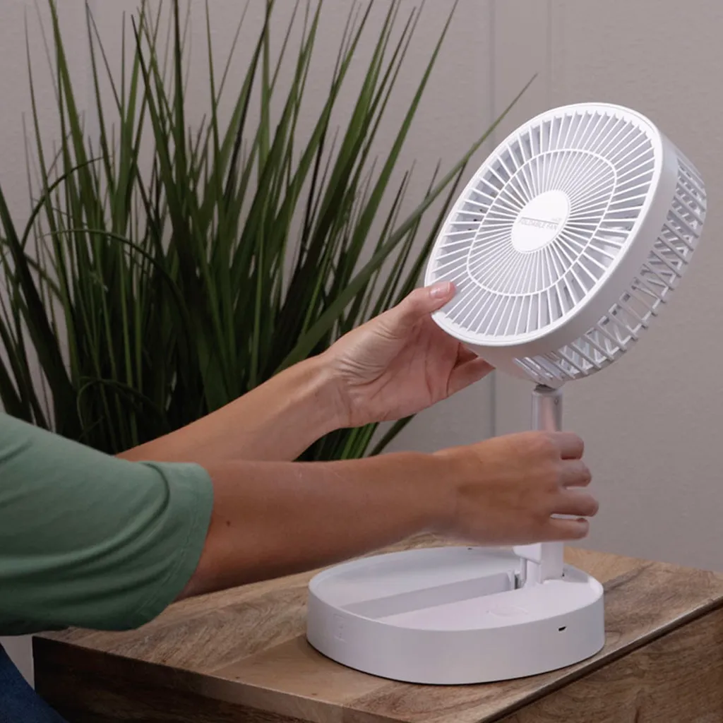Starlyf® Foldable Fan – Wiederaufladbarer, Kabelloser Und Zusammenklappbarer Ventilator, Akkubetrieb Mit 3 Geschwindigkeiten, 2in1 - Tischventilator Und Standventilator – Aus Der TV Werbung – Bild 14
