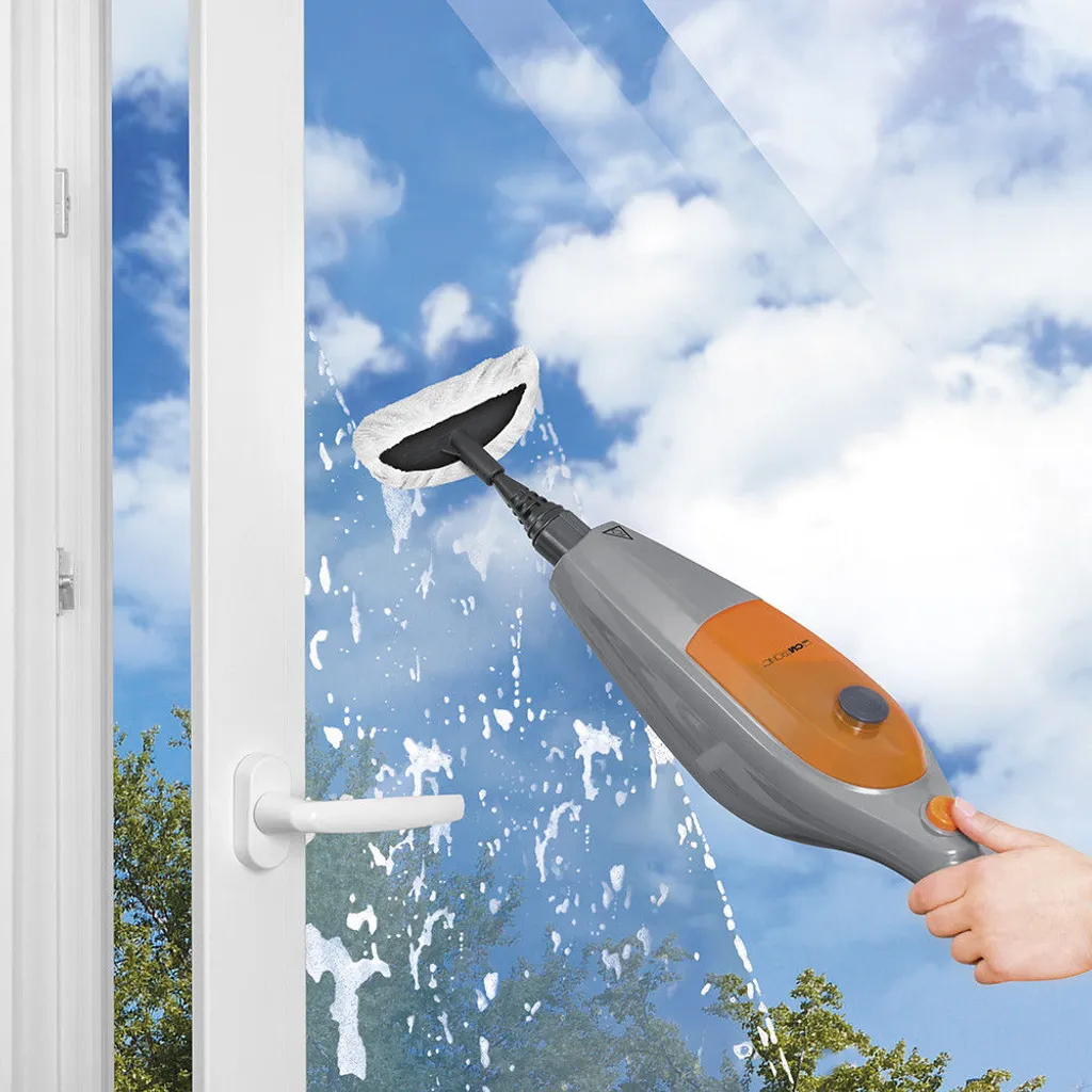 CLATRONIC Dampfmop DR 3539 Anthrazit- Orange Dampfreiniger Reiniger Dampfwischer – Bild 2