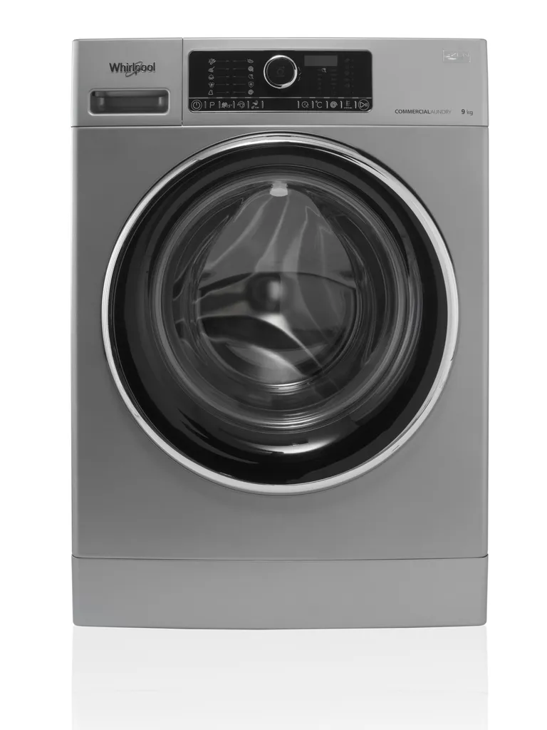 Whirlpool Gewerbe Waschmaschine AWG 912S/Pro 9kg Frontlader Waschautomat Silber – Bild 2