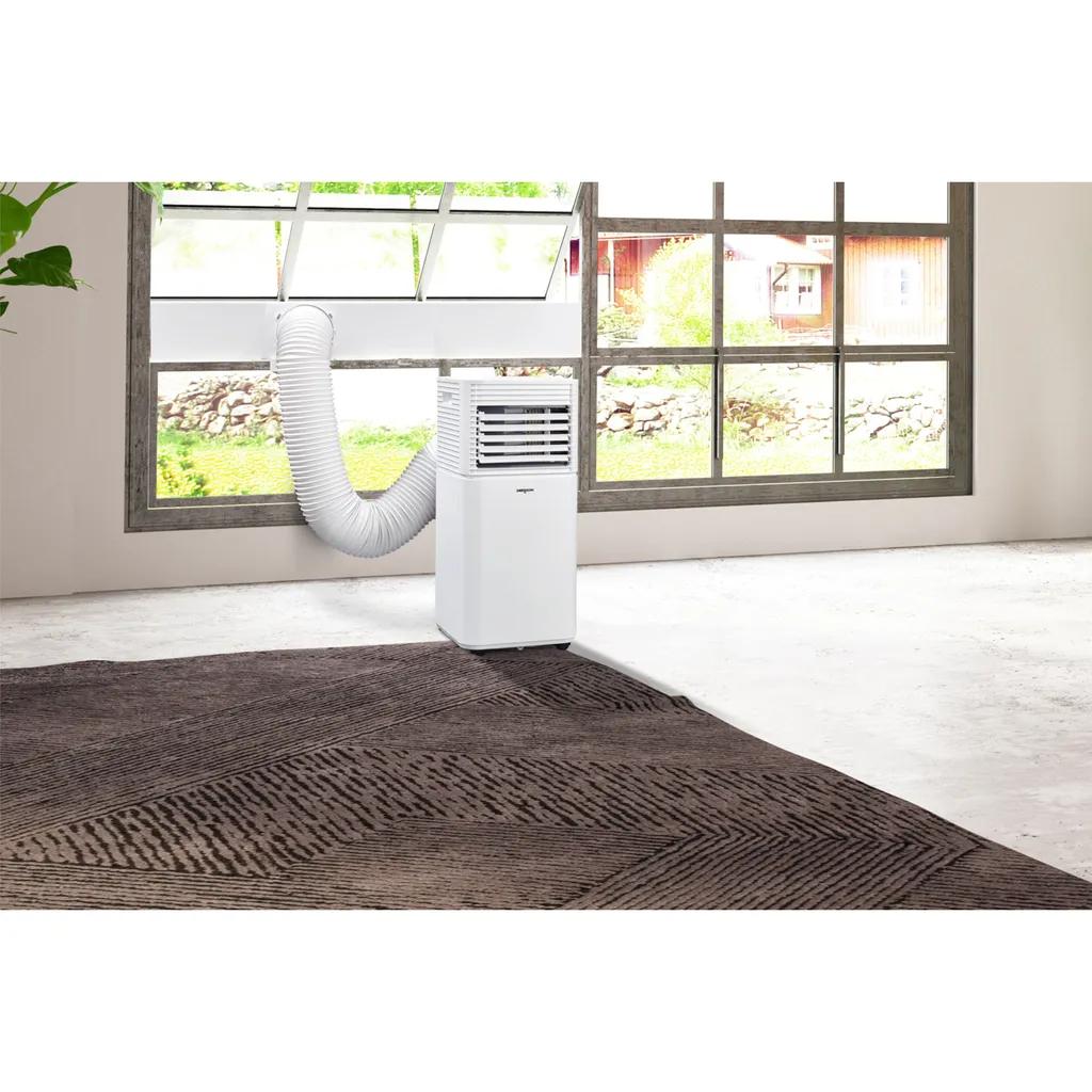MEDION Smarte Mobile Klimaanlage Mit Abluftschlauch (leise, 3in1, Klimagerät, App Und Sprach- Steuerung, Kühlen Entfeuchten Ventilieren, Staubfilter, Geeignet Für Bis Zu 32qm, 9000BTU, MD37216) – Bild 8