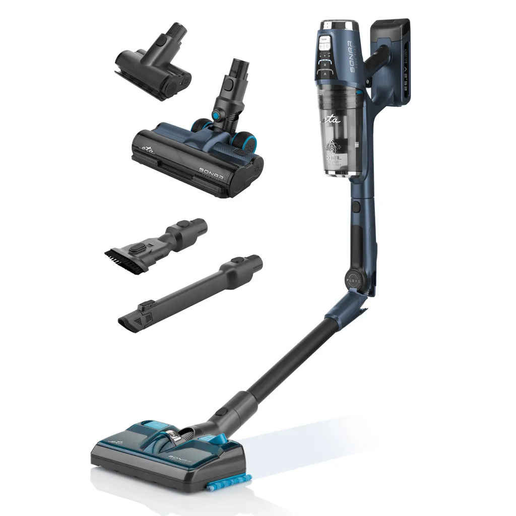 Hand- Und Akkustaubsauger ETA Sonar Aqua Plus Artikel-Nr.: ETA323290000 3 In 1 Hand- Und Akkustabstaubsauger Mit Wischfunktion, Digitalem Motor Und 25,2 V Li-Ion-Akku – Bild 2
