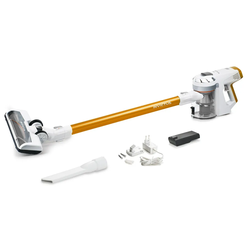 Genius Invictus X5 Akkustaubsauger (12 Teile) Beutelloser Und Kabelloser 2 In 1 Staubsauger Mit 180 Watt Saugleistung; A28088