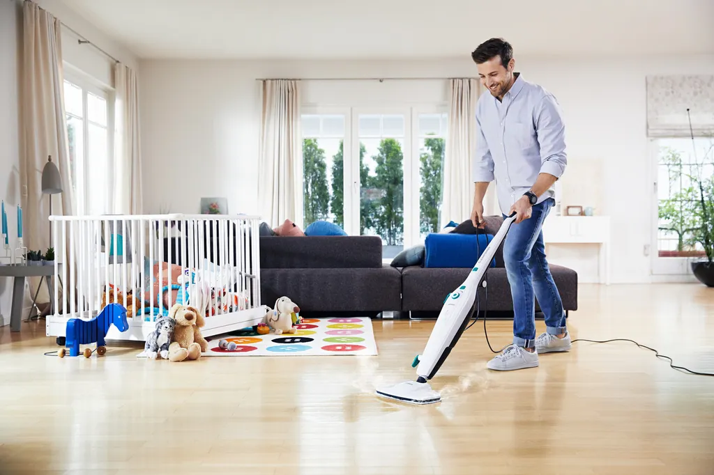 Leifheit Dampfreiniger CleanTenso Inkl. 2er Set Ersatz-Wischbezüge – Bild 5