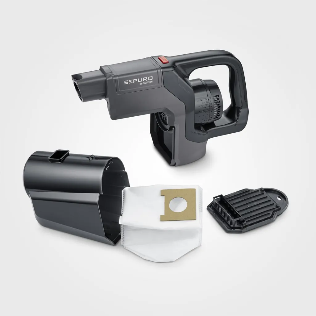 SEVERIN SEPURO - Akku Hand- Und Stielsauger Mit Staubbeutel HV 7185 Akku Bis 60 Min HV 7185 Aus Kunststoff, Anthrazitgrauschwarz Matt – Bild 5