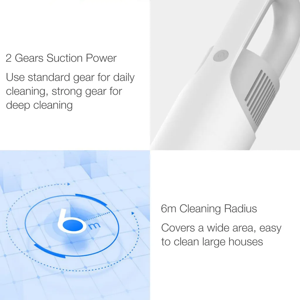 Xiaomi Mijia MJXCQ01DY Handstaubsauger Staubsauger Vakuum 16kPa Teppichsauger DE – Bild 8