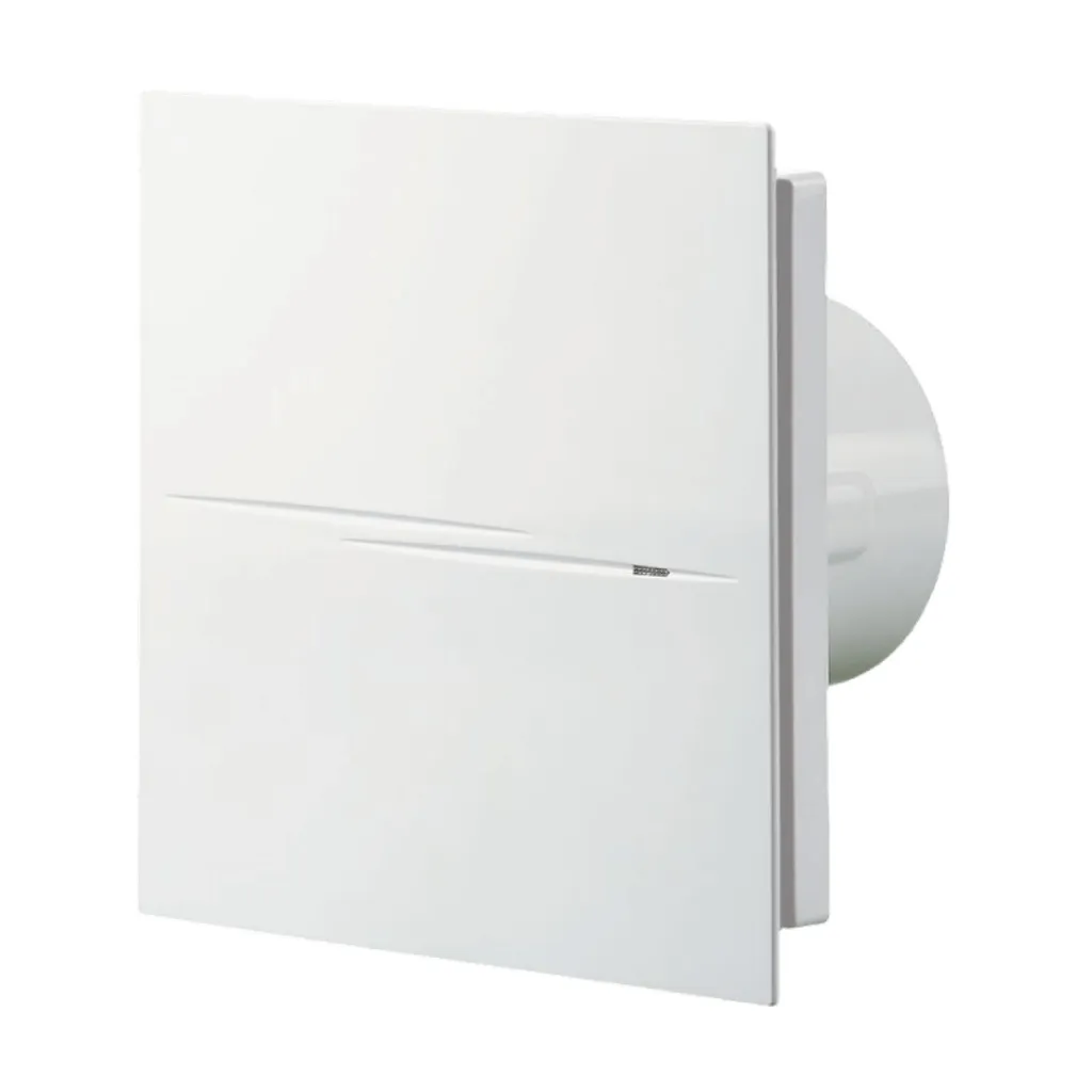 Design Kleinraum-/ Badlüfter Blauberg Sileo - Ø 100mm - MIT TIMER + FEUCHTIGKEITSSENSOR