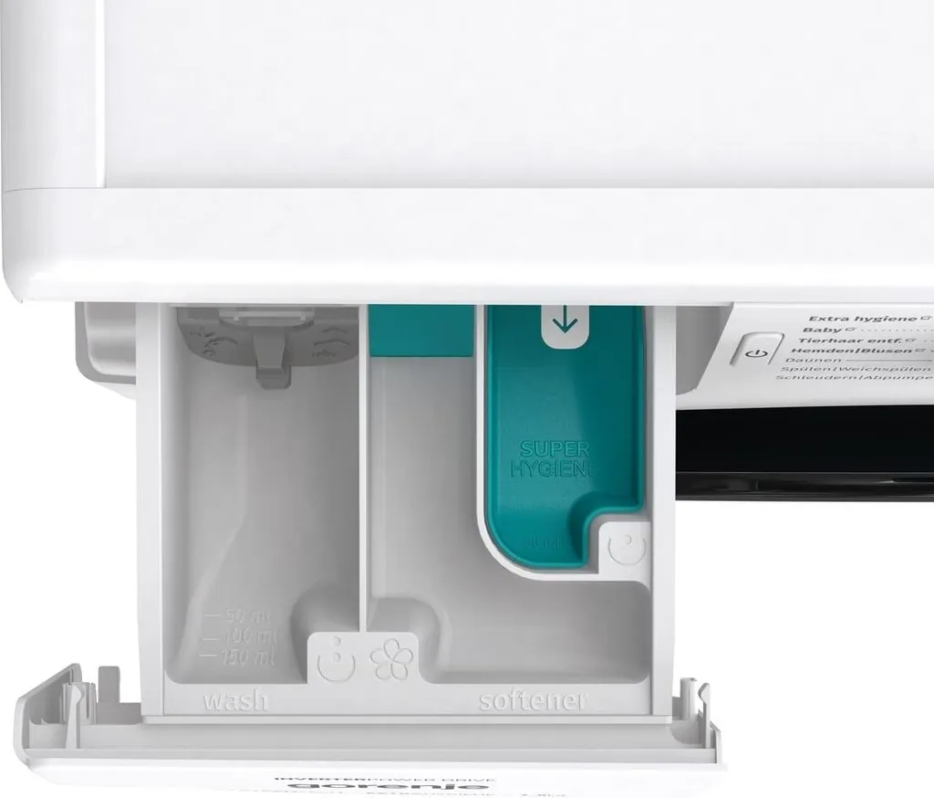 Gorenje WNEI 86 APS Waschmaschine Mit Dampffunktion - 8 Kg - 1600 U/min - 16 Programme - Inverter Motor - Edelstahltrommel - AquaStop - Kindersicherung - Trommelreinigung - Weiß – Bild 3