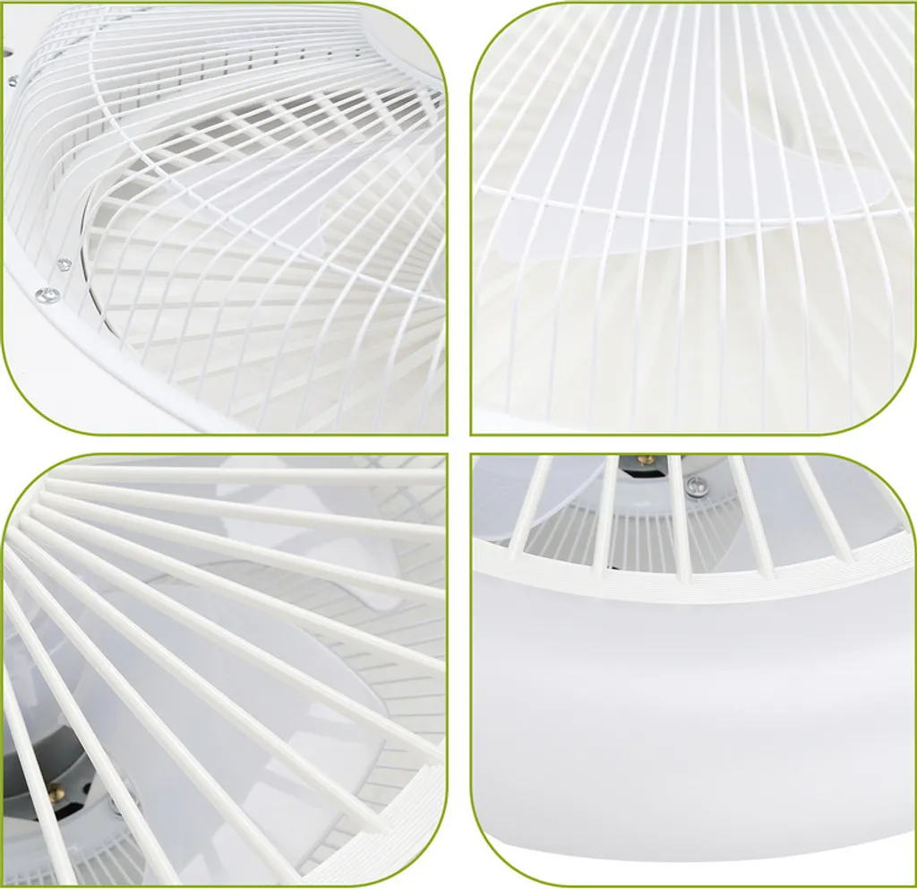 Lospitch Deckenventilator Fernbedienung Weiss Mit Beleuchtet Beleuchtung Schlaf 80W – Bild 5