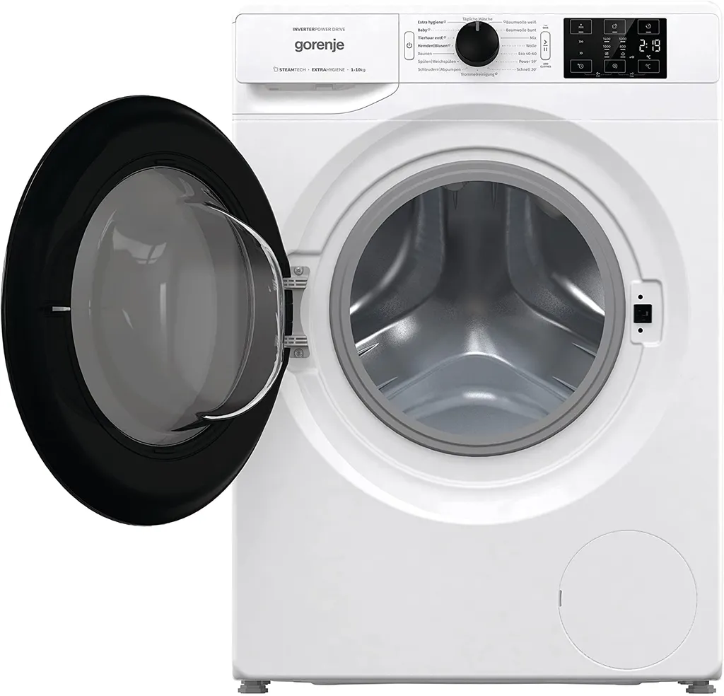 Gorenje WNEI 14 APS Waschmaschine Mit Dampffunktion - 10 Kg Fassungsvermögen - 1400 U/min -16 Programme Inverter Motor - Edelstahltrommel - AquaStop - Kindersicherung - SterilTub - Weiß – Bild 4