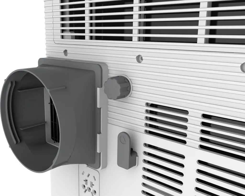 CHiQ 3-in-1 Mobile Klimaanlage CPC07PAP012B Weiß/grau Mit 7000 BTU / 2,02 KW, Für Ca. 25 M², 320 M³ Pro Stunde, Auto Air Swing Funktion – Bild 9