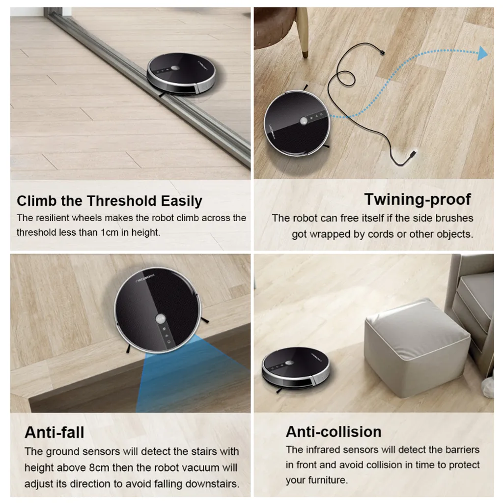 LIECTROUX C30B Automatischer Roboter-Staubsauger 5000Pa Starke Saugleistung Intelligente Dynamische Navigation APP-Fernbedienung Intelligentes Nasswischen Sprachsteuerung Kompatibel Mit Alexa Google Assistant – Bild 16