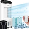 Klarstein Mobiles Klimagerät Ohne Abluftschlauch - Luftkühler Mit Wasser Ventilator Luftbefeuchter Luftreiniger Funktion - 7L Wassertank - Air Cooler Klimaanlage Mobil Mit Fernbedienung - Weiß