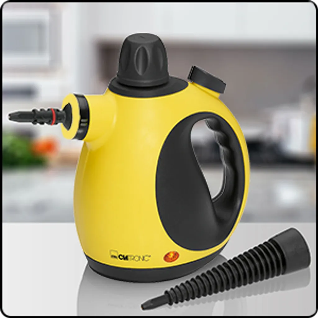 Clatronic DR 3653 Dampfreiniger, Wassertank: Ca. 250 Ml, 3,5 Bar Max. Dampfdruck, Schwarz-gelb – Bild 18