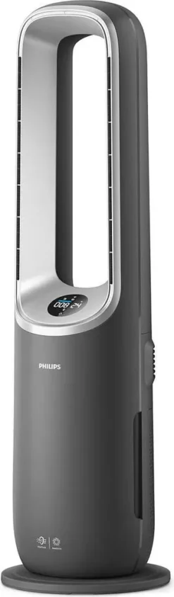 Philips 3-in-1 AirPerformer Luftreiniger Mit Heiz- + Kühlfunktion Series 8000, HEPA-Filter, Bis Zu 70 M², Schwarz (AMF870/15)