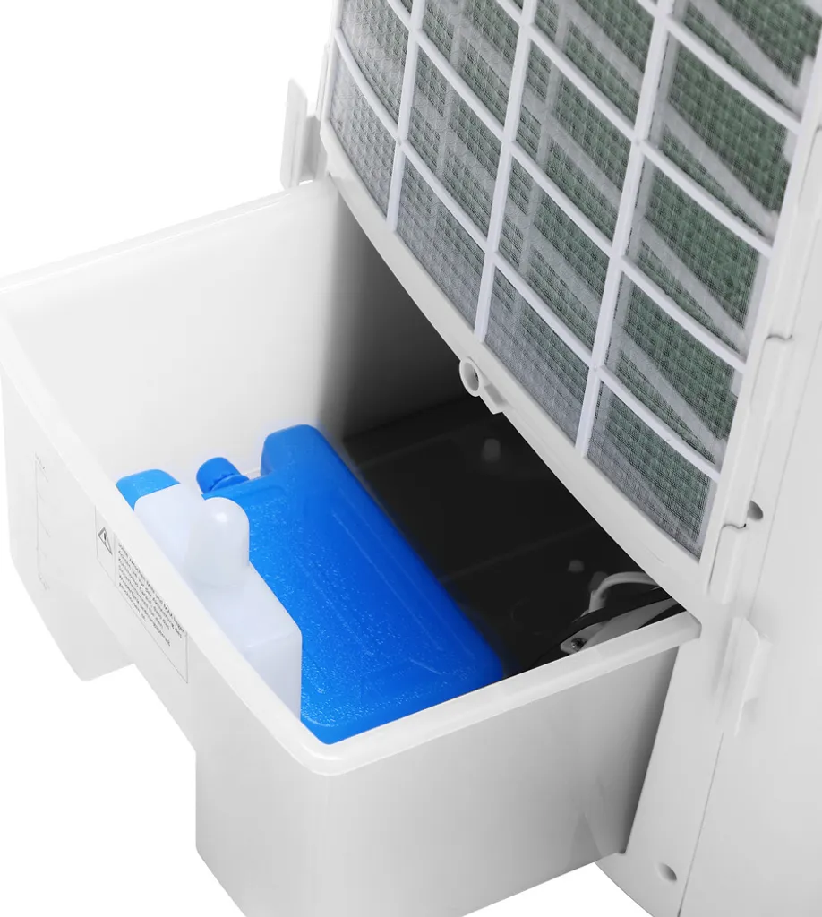 Monzana Luftkühler MZ804 4in1 Fernbedienung 8L Tank Timer Mobil Luftbefeuchter Ventilator Klimaanlage Ionisator Luftkühler LED Display Aircooler Klimagerät – Bild 5