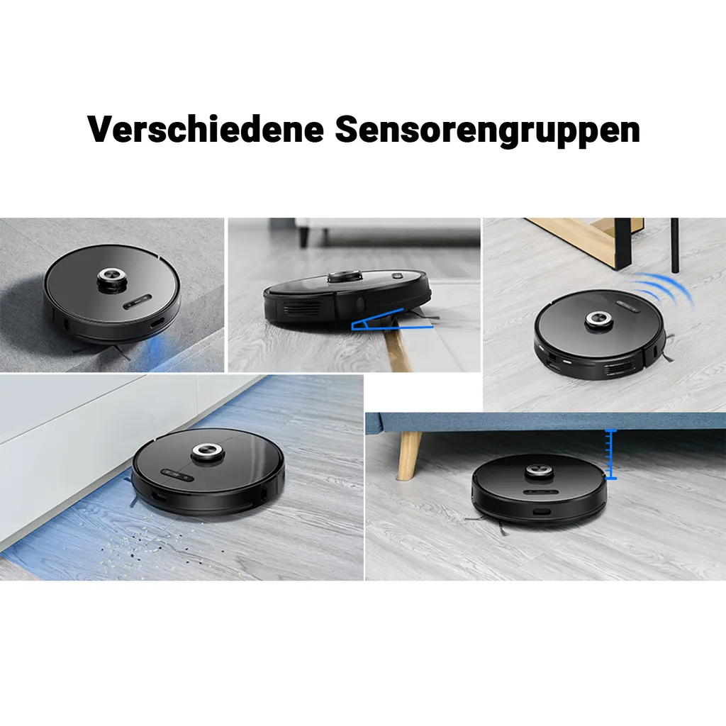 ROBBY PRO | Saug Und Wischroboter | 2700 - 4000PA | Selbstentleerend | Schwarz | Staub Sauger Kehr Cleaner – Bild 9