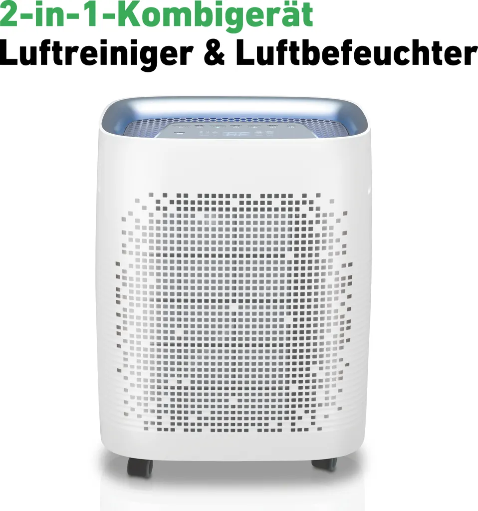 IDEAL (2in1) Luftreiniger Und Luftbefeuchter AP35H Mit HEPA Filter Und Geruchsfilter Für Saubere Und Optimal Befeuchtete Raumluft Bis 45m² Gegen Feinstaub, Pollen, Allergene, Bakterien - Für Zuhause – Bild 4