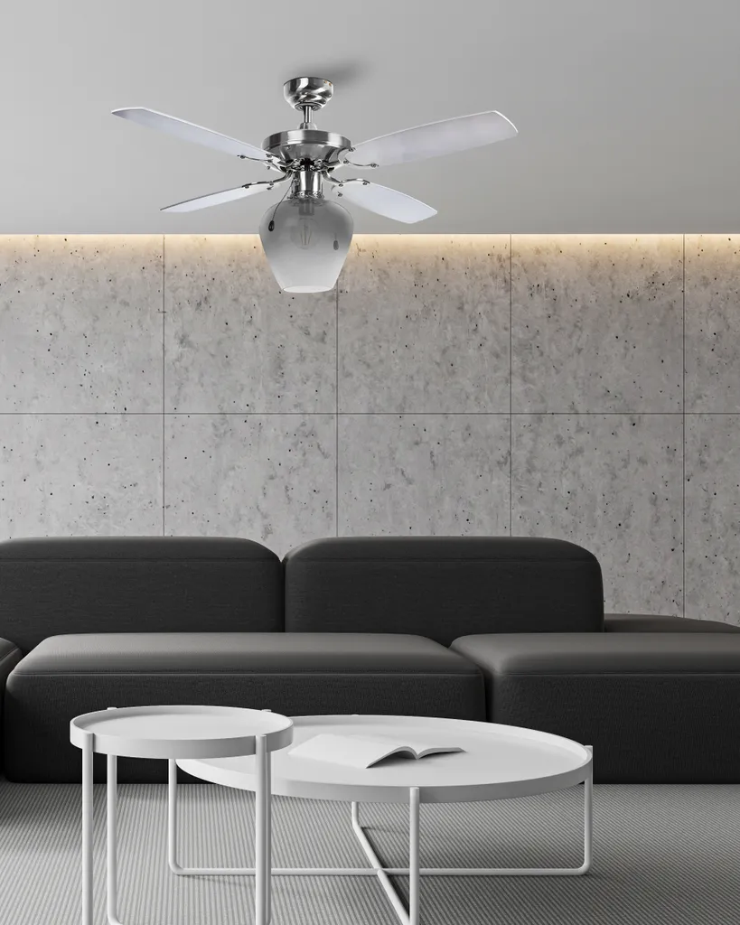 Nino Leuchten Deckenventilator FRANCO 4 MDF-Blätter, Vertstellbar, 68050101 – Bild 6